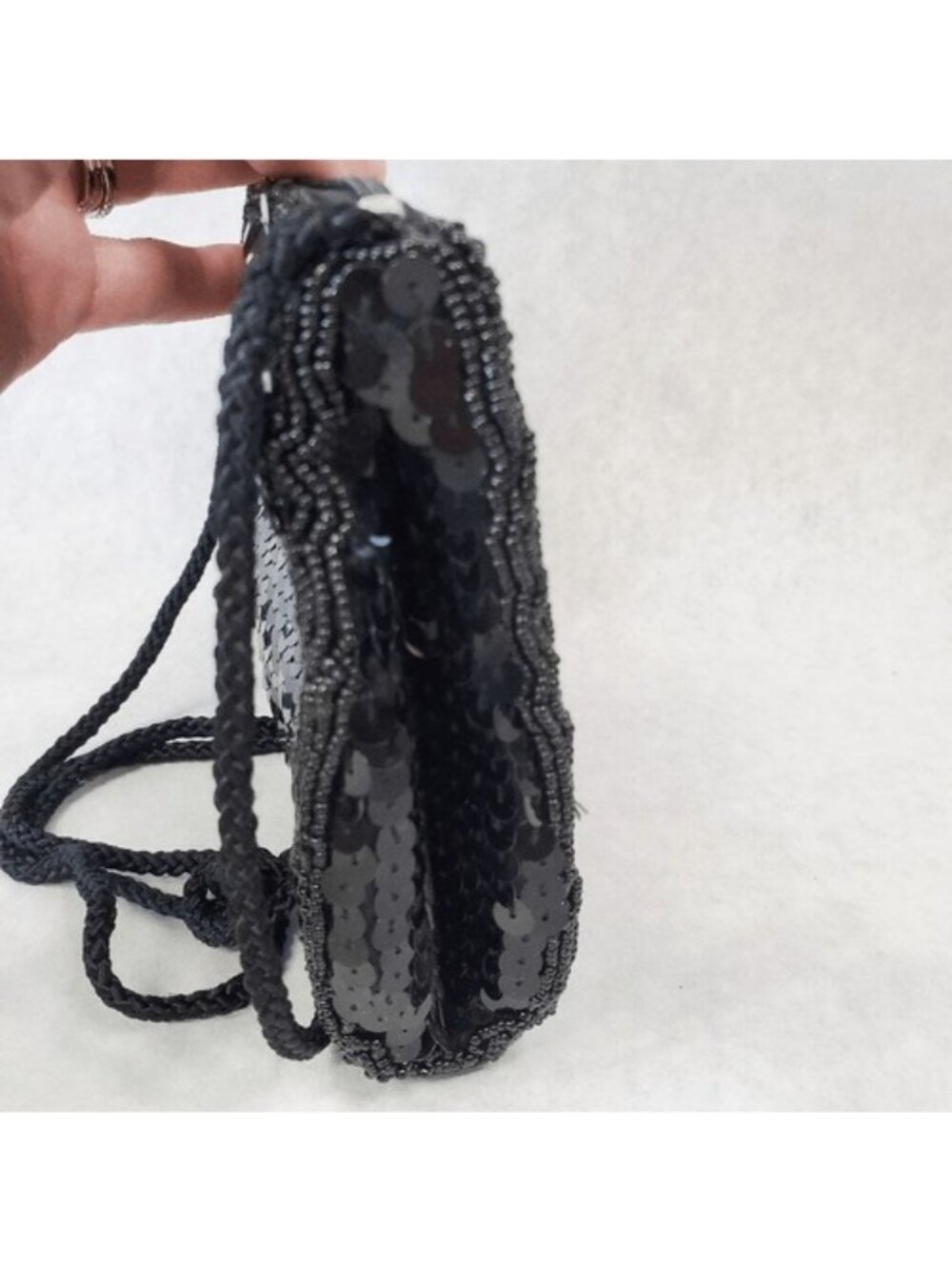Vintage Multi Colored Beaded Crossbody Purse - Picture 4 of 6